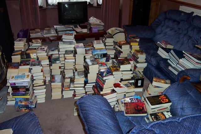 Unpacking the books (2)